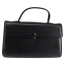 GIVENCHY Hand Bag Leather Black Gold Auth BA6452-1