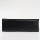 GIVENCHY Hand Bag Leather Black Gold Auth BA6452-6