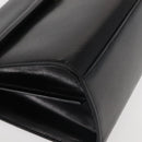 GIVENCHY Hand Bag Leather Black Gold Auth BA6452-9