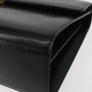 GIVENCHY Hand Bag Leather Black Gold Auth BA6452-15