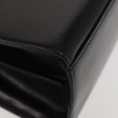 GIVENCHY Hand Bag Leather Black Gold Auth BA6452-16