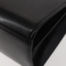 GIVENCHY Hand Bag Leather Black Gold Auth BA6452-17