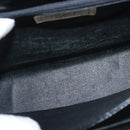 GIVENCHY Hand Bag Leather Black Gold Auth BA6452-11