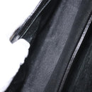 GIVENCHY Hand Bag Leather Black Gold Auth BA6452-22