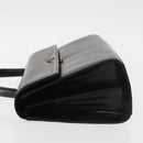 GIVENCHY Hand Bag Leather Black Gold Auth BA6452-5