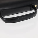 GIVENCHY Hand Bag Leather Black Gold Auth BA6452-8