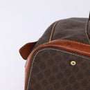 CELINE Macadam Canvas Hand Bag PVC Leather Brown Gold Auth BA6456-9