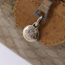 CELINE Macadam Canvas Boston Bag PVC Beige Gold Auth BA6457-15
