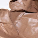 CELINE Macadam Canvas Boston Bag PVC Beige Gold Auth BA6457-19