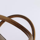 CELINE Macadam Canvas Boston Bag PVC Beige Gold Auth BA6457-8