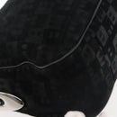 BALLY Shoulder Bag Suede Leather Black Silver Auth BA6459-12