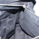 BALLY Shoulder Bag Suede Leather Black Silver Auth BA6459-19