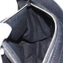 BALLY Shoulder Bag Suede Leather Black Silver Auth BA6459-20