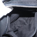 BALLY Shoulder Bag Suede Leather Black Silver Auth BA6459-21