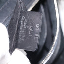 BALLY Shoulder Bag Suede Leather Black Silver Auth BA6459-22