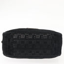 BALLY Shoulder Bag Suede Leather Black Silver Auth BA6459-9