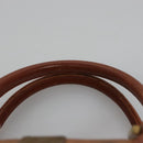 MCM Vicetos Logogram Hand Bag PVC Leather 2way Brown Gold Auth BA646-8