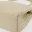 BALLY Quilted Hand Bag Leather Beige Gold Auth BA6460-16