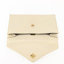 BALLY Quilted Hand Bag Leather Beige Gold Auth BA6460-10