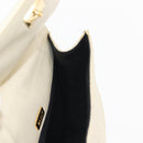 BALLY Quilted Hand Bag Leather Beige Gold Auth BA6460-19