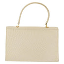BALLY Quilted Hand Bag Leather Beige Gold Auth BA6460-2
