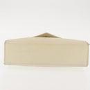 BALLY Quilted Hand Bag Leather Beige Gold Auth BA6460-5