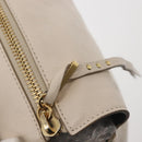 Chloe Vanessa G Shoulder Bag Leather Ivory Gold Auth BA6461-10