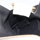 Chloe Vanessa G Shoulder Bag Leather Ivory Gold Auth BA6461-19