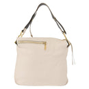 Chloe Vanessa G Shoulder Bag Leather Ivory Gold Auth BA6461-13