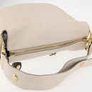 Chloe Vanessa G Shoulder Bag Leather Ivory Gold Auth BA6461-6