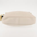 Chloe Vanessa G Shoulder Bag Leather Ivory Gold Auth BA6461-5