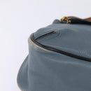 Chloe Shoulder Bag Leather Light Blue Gold Auth BA6462-9