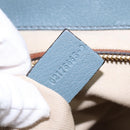 Chloe Shoulder Bag Leather Light Blue Gold Auth BA6462-12