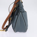 Chloe Shoulder Bag Leather Light Blue Gold Auth BA6462-4