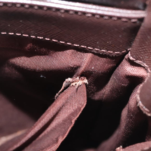 BURBERRY Nova Check Shoulder Bag Canvas Beige Gold Auth BA6463