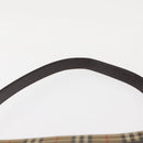 BURBERRY Nova Check Shoulder Bag Canvas Beige Gold Auth BA6463-14