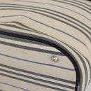 BURBERRY Tote Bag Canvas Leather White Silver Auth BA6465-9