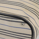 BURBERRY Tote Bag Canvas Leather White Silver Auth BA6465-15