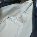 BURBERRY Tote Bag Canvas Leather White Silver Auth BA6465-18