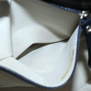 BURBERRY Tote Bag Canvas Leather White Silver Auth BA6465-20