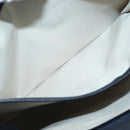 BURBERRY Tote Bag Canvas Leather White Silver Auth BA6465-21