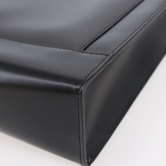 Salvatore Ferragamo Tote Bag Leather Black Auth BA6469