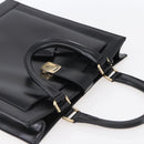 Salvatore Ferragamo Tote Bag Leather Black Auth BA6469-6