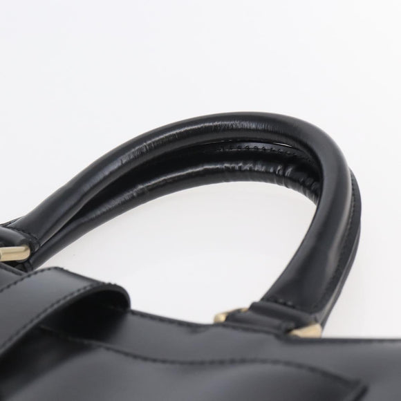 Salvatore Ferragamo Tote Bag Leather Black Auth BA6469