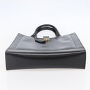 Salvatore Ferragamo Tote Bag Leather Black Auth BA6469-9