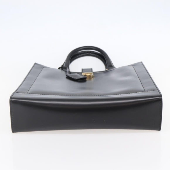 Salvatore Ferragamo Tote Bag Leather Black Auth BA6469