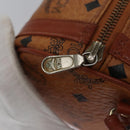 MCM Vicetos Logogram Shoulder Bag PVC Leather Brown Gold Auth BA647-15