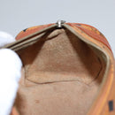 MCM Vicetos Logogram Shoulder Bag PVC Leather Brown Gold Auth BA647-18