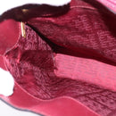 Cartier Shoulder Bag Leather Bordeaux Silver Auth BA6471-19