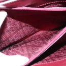 Cartier Shoulder Bag Leather Bordeaux Silver Auth BA6471-21